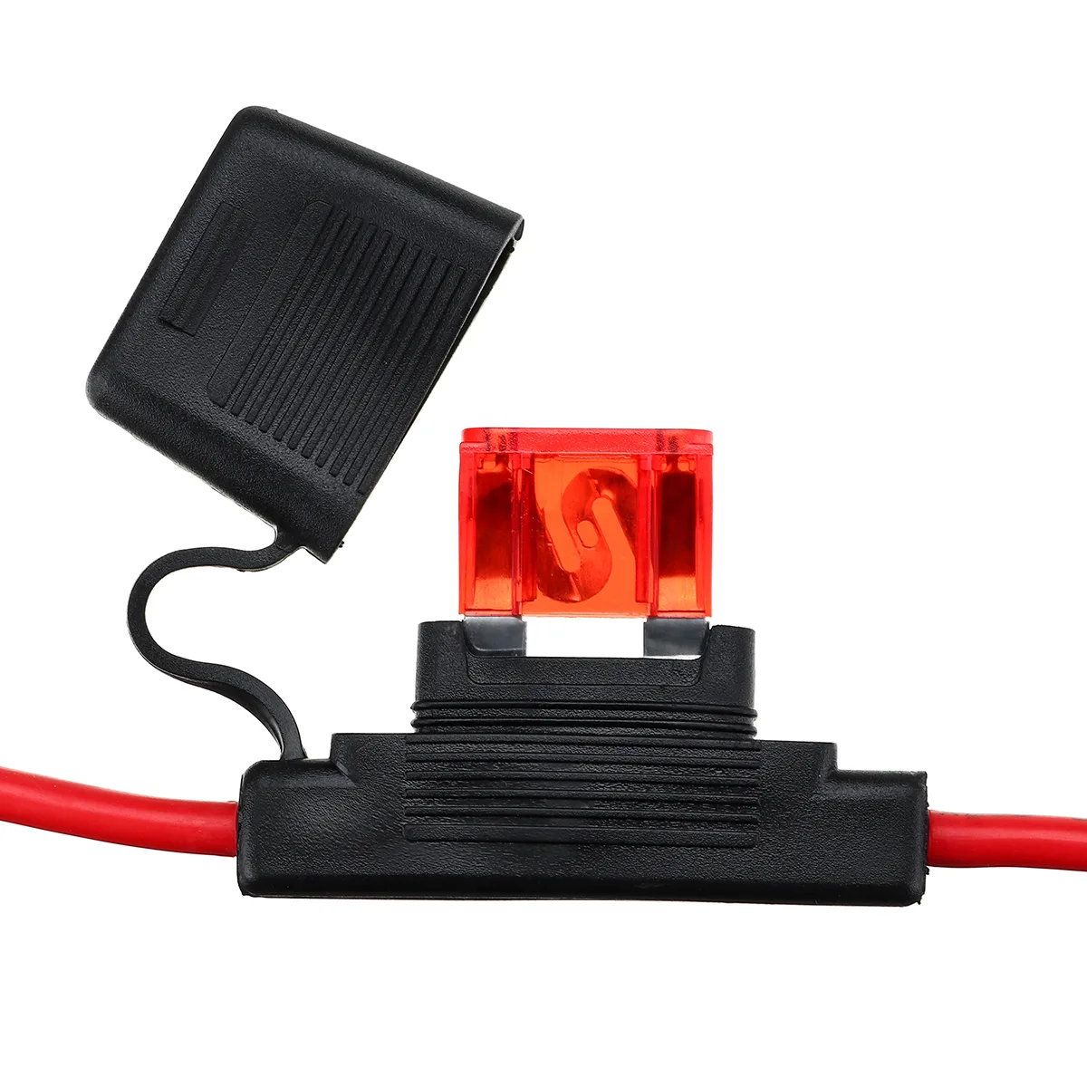Fuse (inline, blade-type, often 2A or 5A)