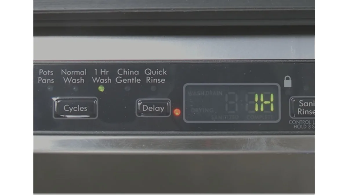 GE Cafe dishwasher error code flashes
