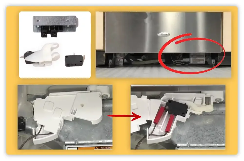 GE dishwasher flood switch float