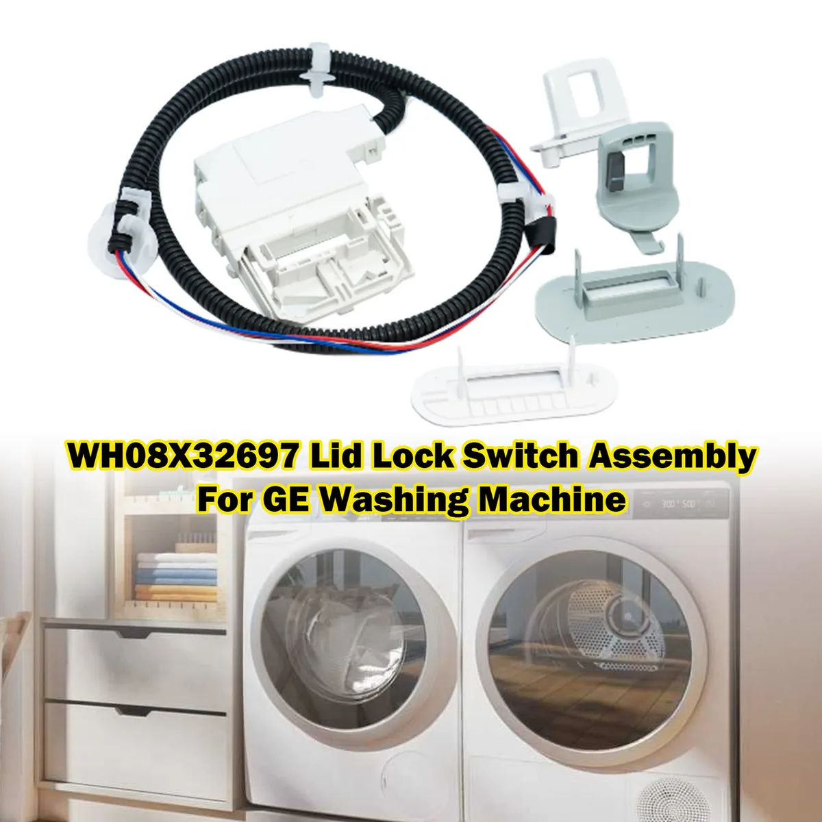 GE lid switch assembly