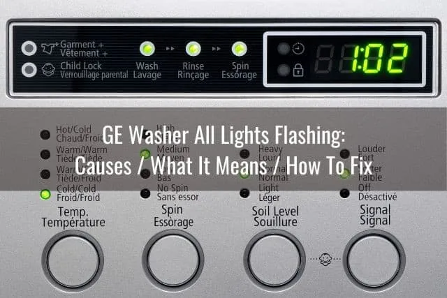 Ge Washer Flashing Lights Troubleshooting
