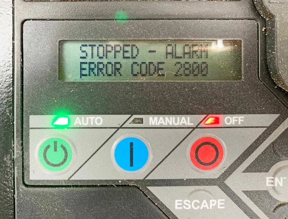 generator error codes