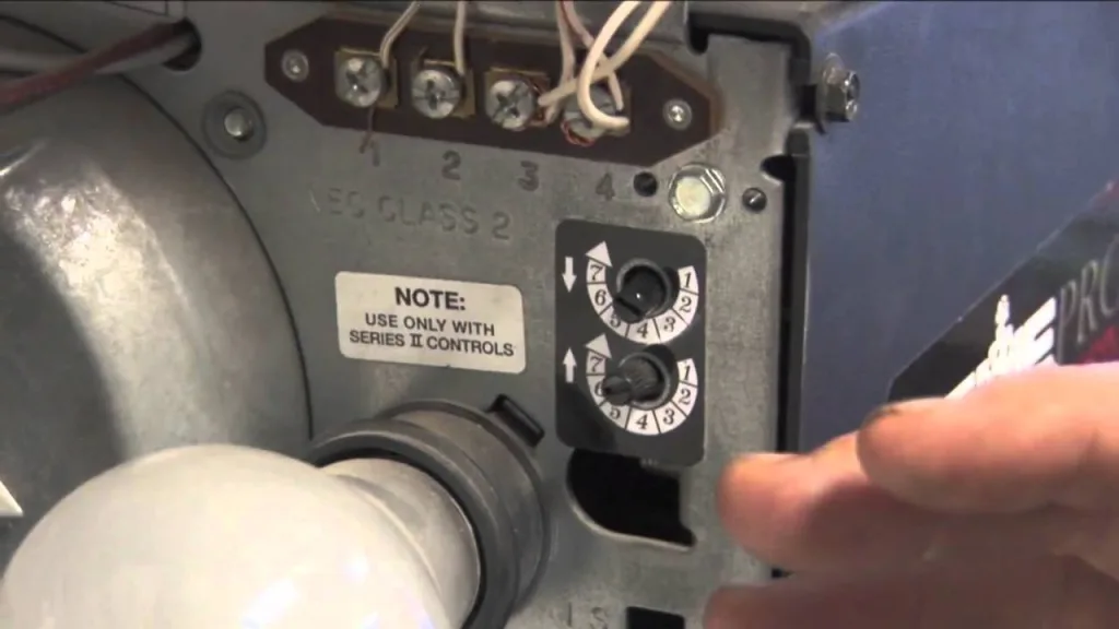 Genie 2128 limit force dials