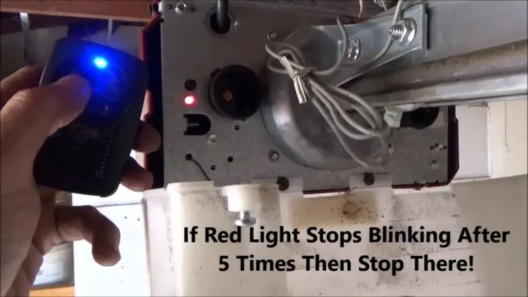 Genie Garage Opener Troubleshooting Red Light Blinking