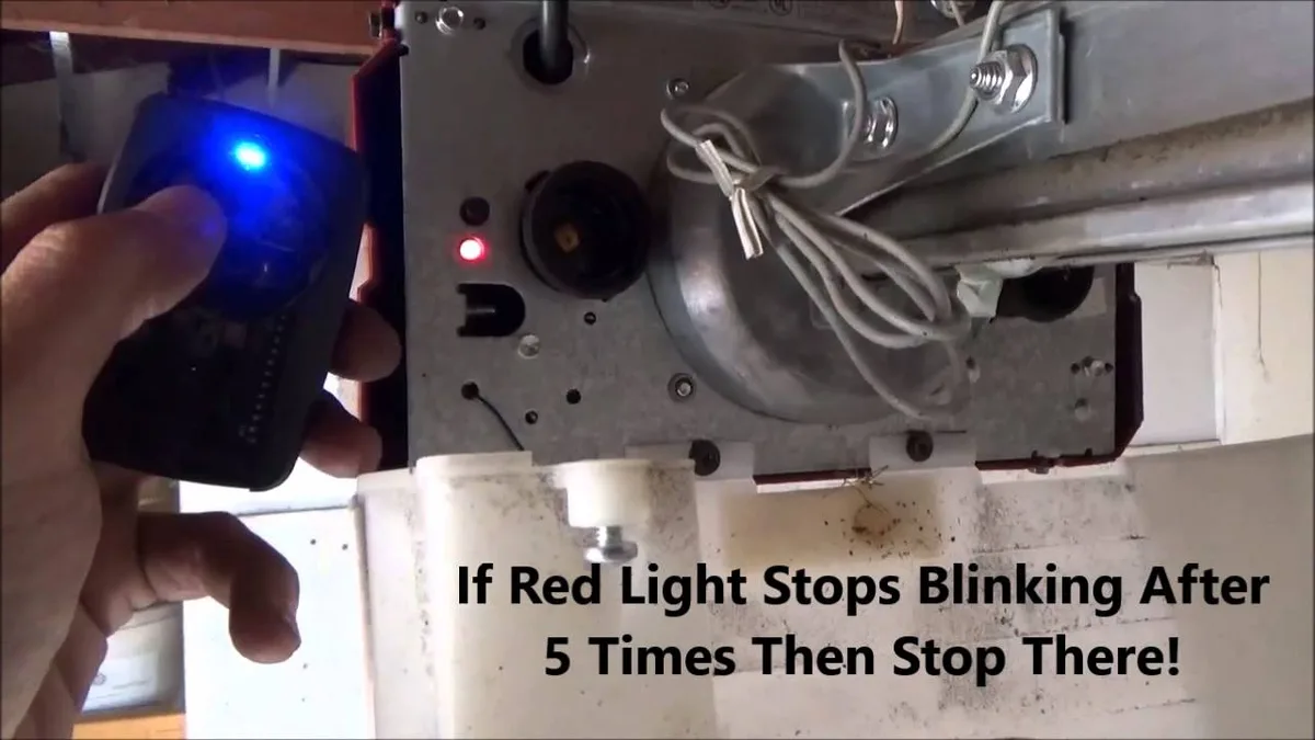 Genie Garage Opener Troubleshooting Red Light Blinking