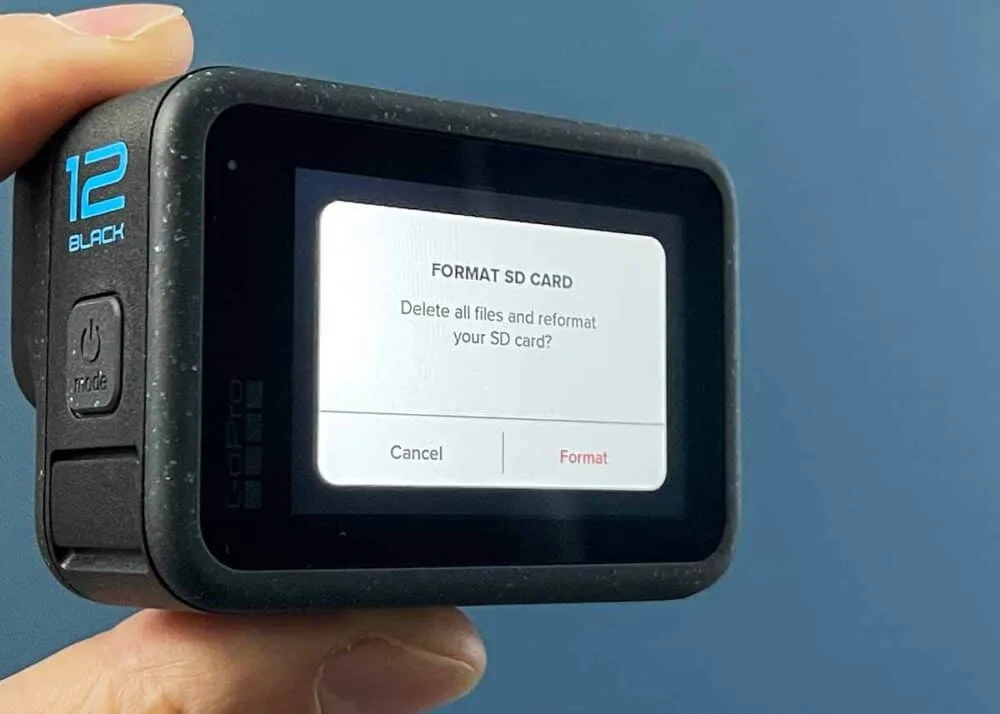 GoPro HERO10 manual update SD card
