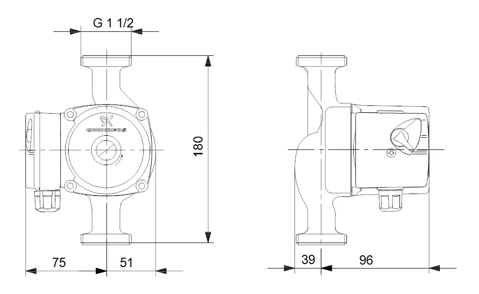 Grundfos circulation pump wet rotor