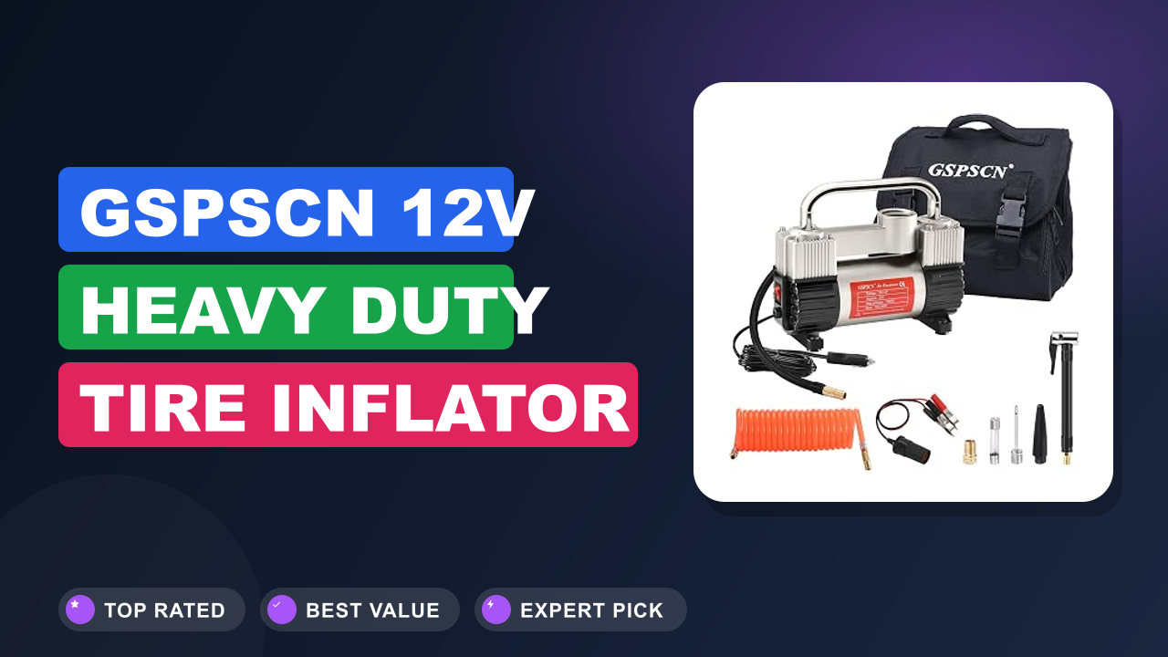GSPSCN 12V Heavy Duty Tire Inflator Review