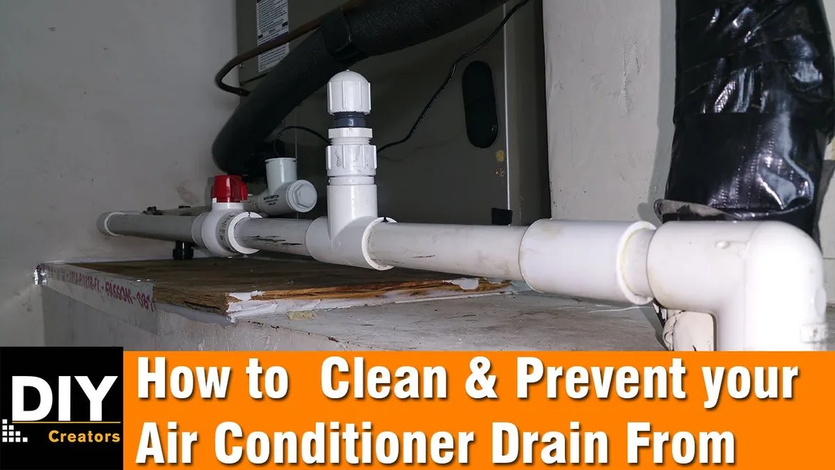 Haier AC condensate drain line inspection