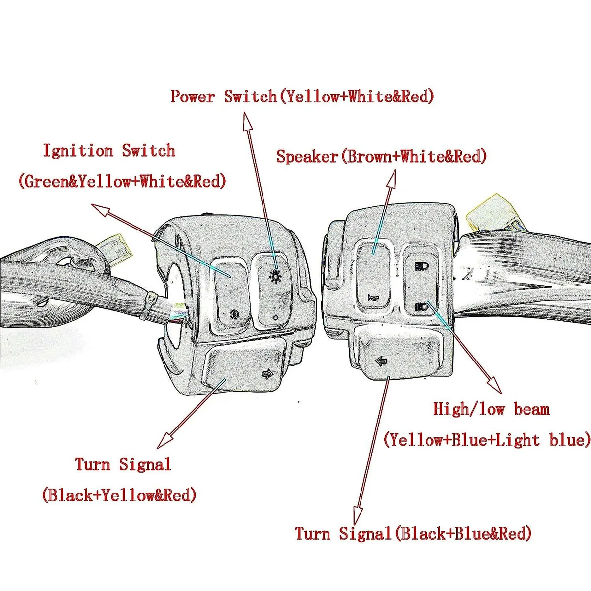 handlebar switch disassembly