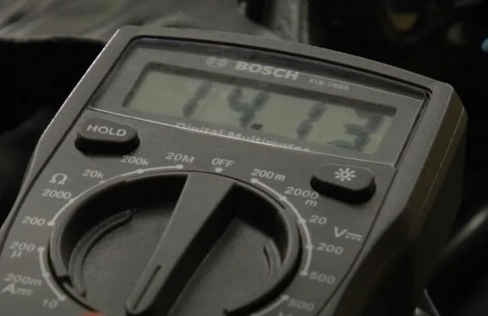 Harley battery voltage testing