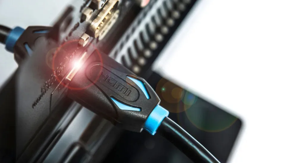 HDMI cable connection