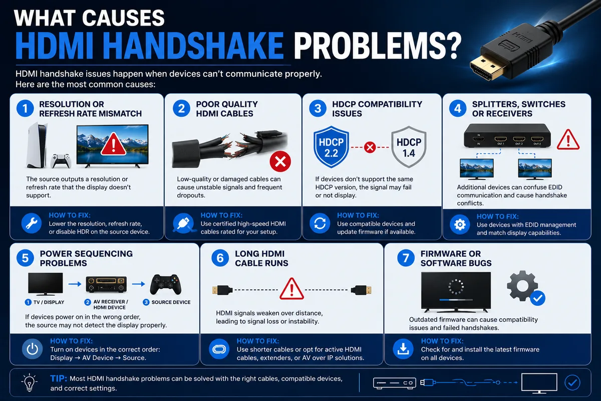HDMI handshake failure diagram