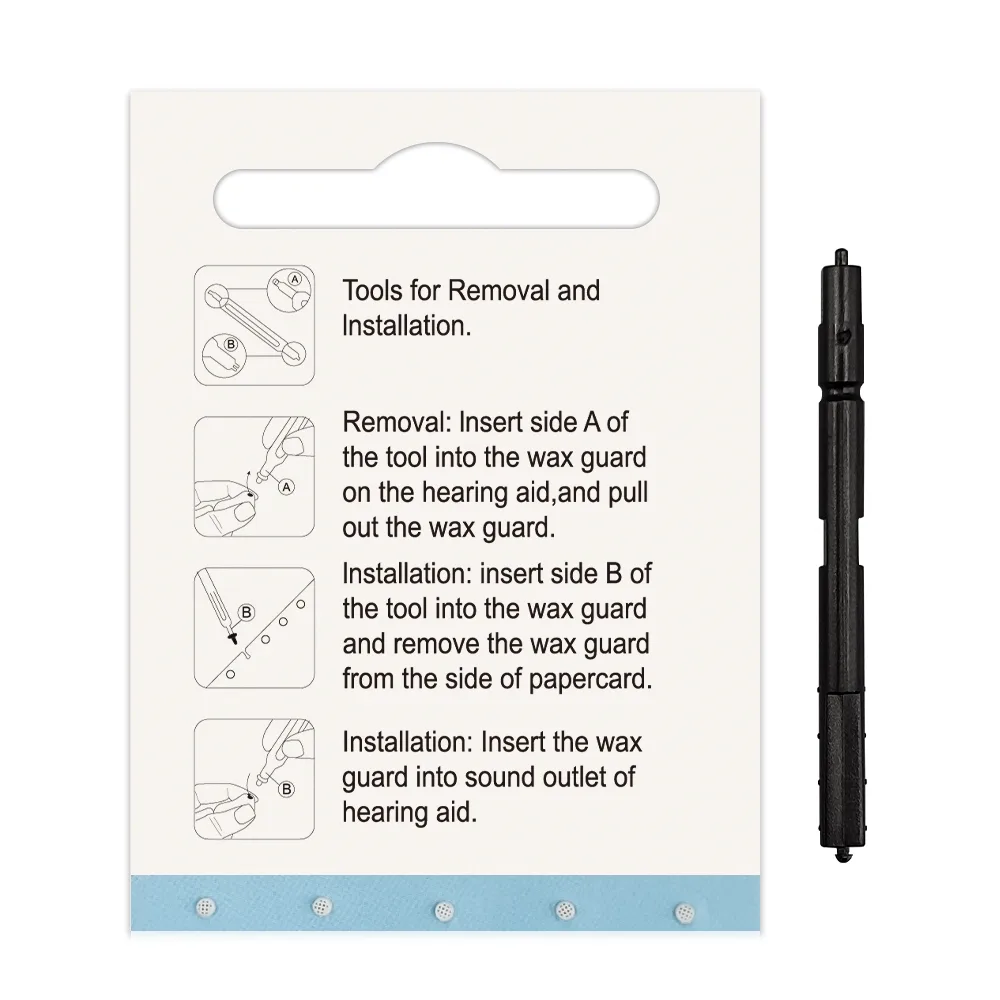 Hearing aid wax guard