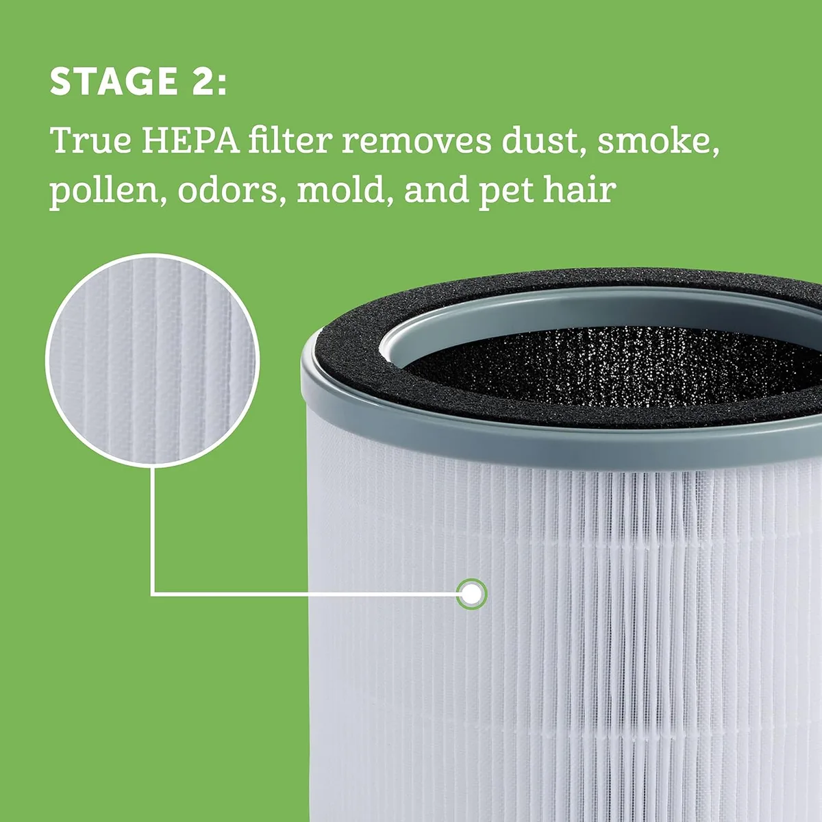 HEPA filter features