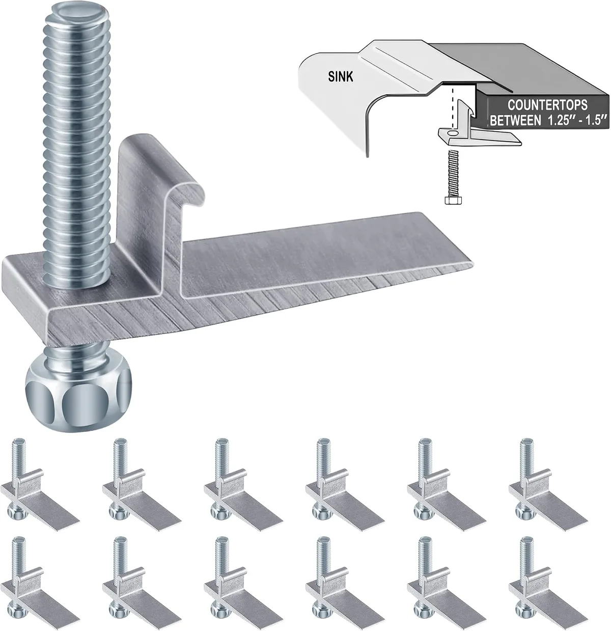 hidden countertop screws