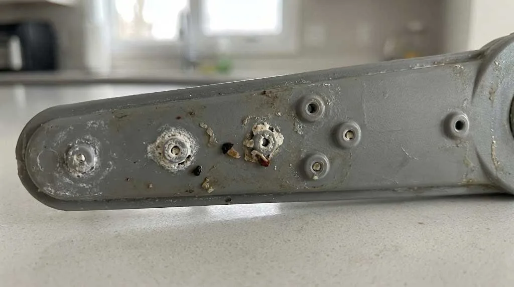 Hobart wash arm clogged nozzle