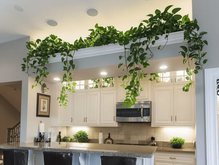 How To Decorate Space Above Kitchen Cabinets