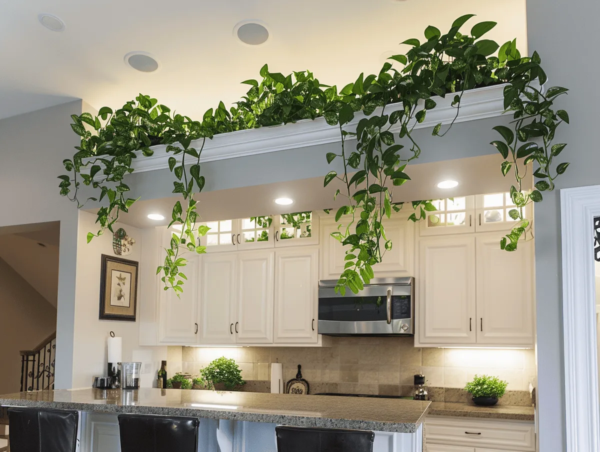 How To Decorate Space Above Kitchen Cabinets