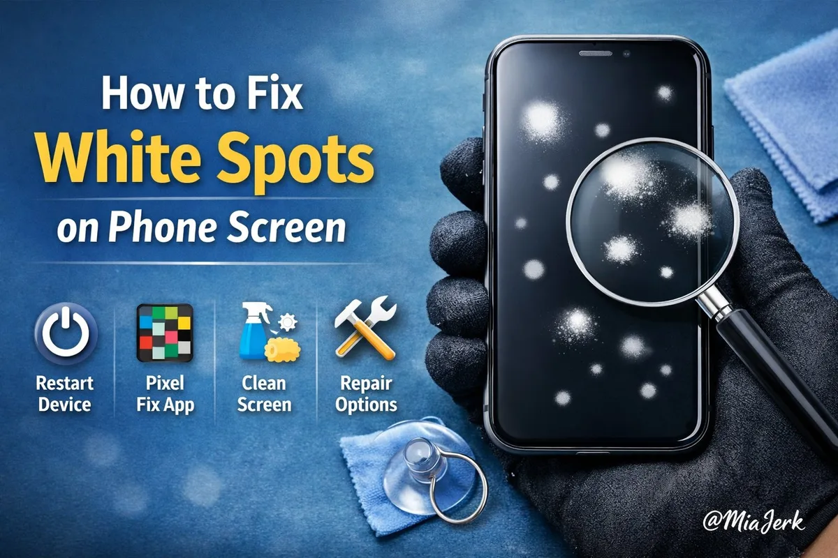 How To Fix White Spots On Phone Screen