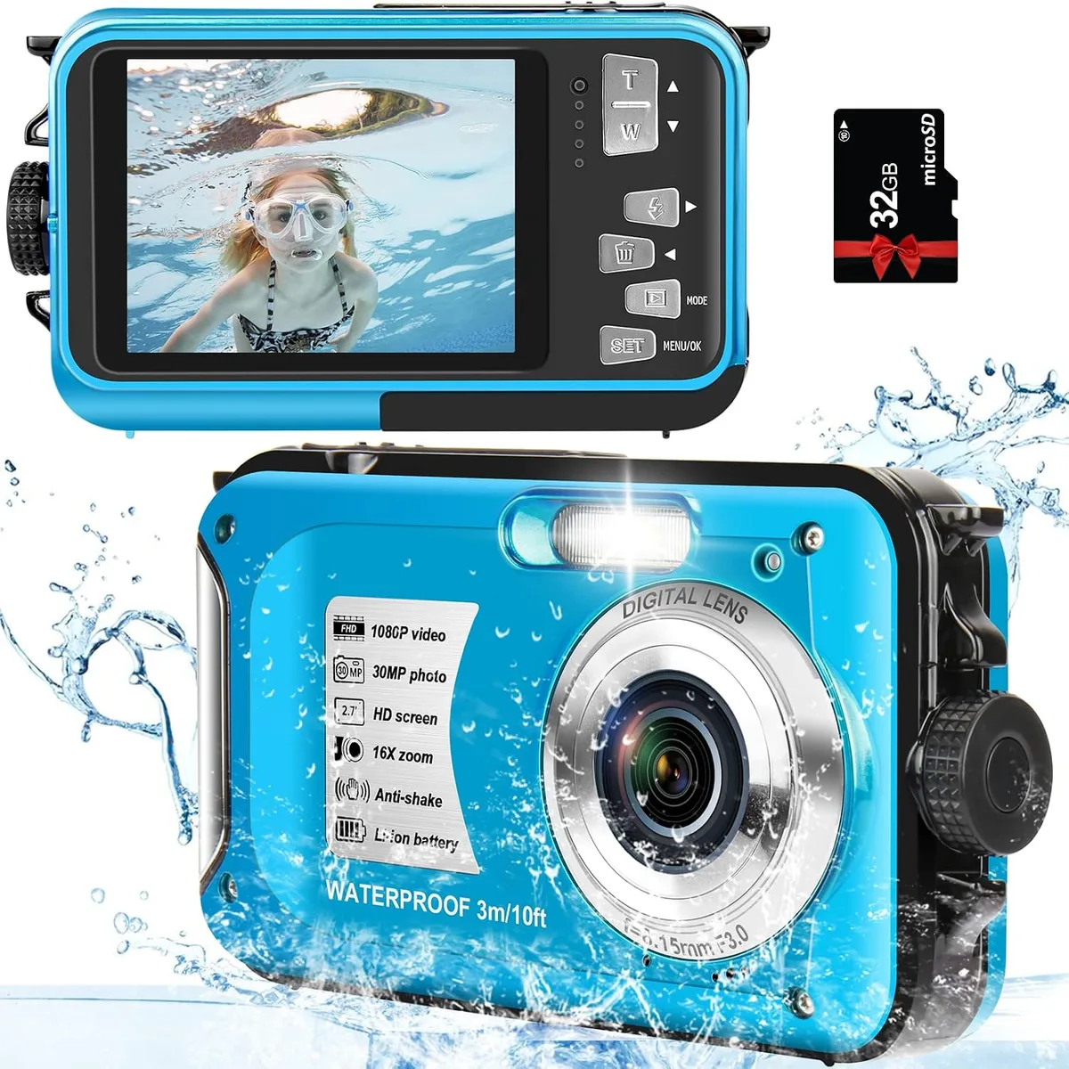 how to format underwater camera SD card