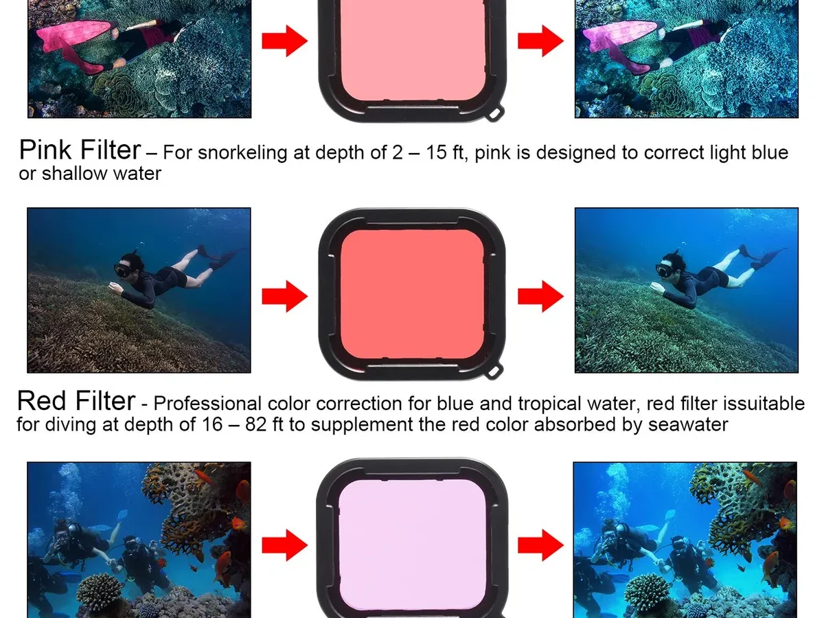 how to improve underwater camera colors
