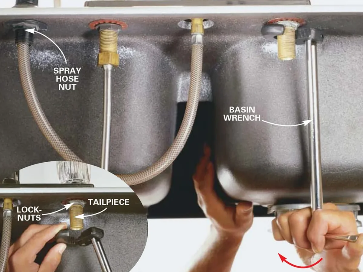 How To Remove A Single Handle Kitchen Faucet With Sprayer