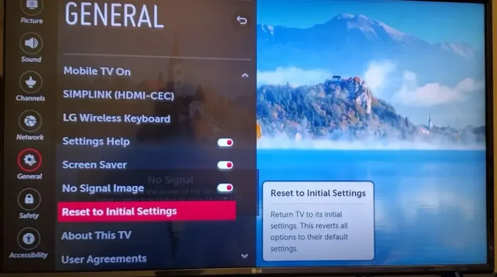How To Reset Lg Tv