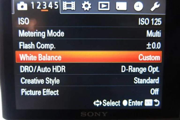 how to set white balance on mirrorless camera