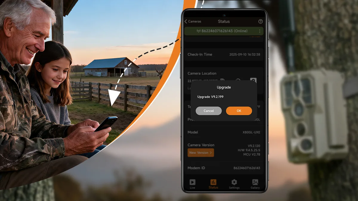 how to update trail camera firmware