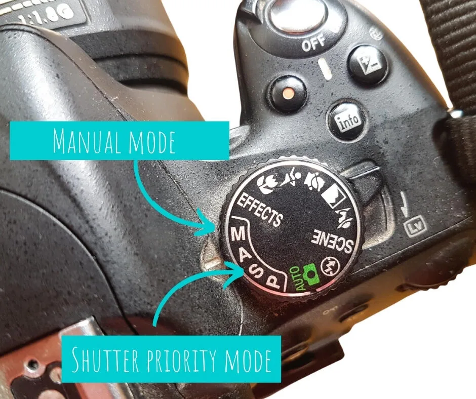 how to use DSLR camera shutter priority