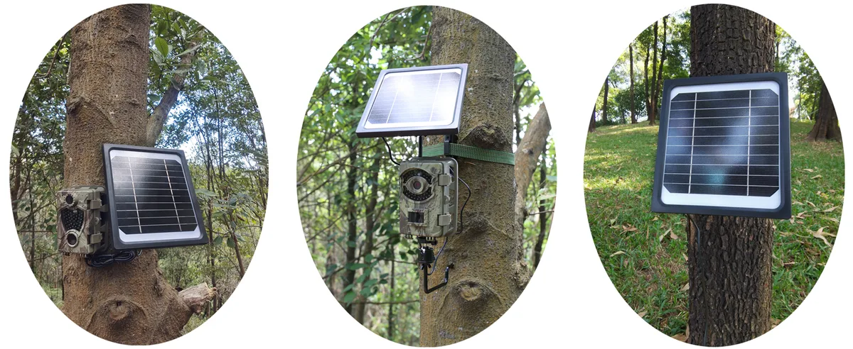 how to use solar panel with trail camera