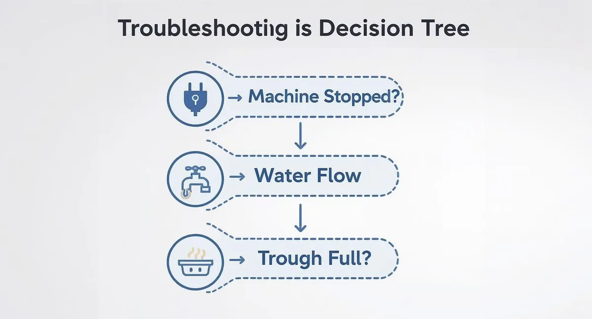ice machine troubleshooting decision tree