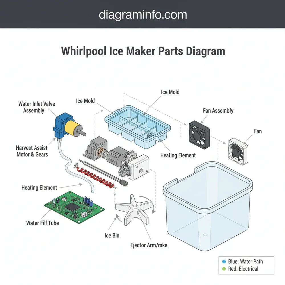 ice maker module parts diagram