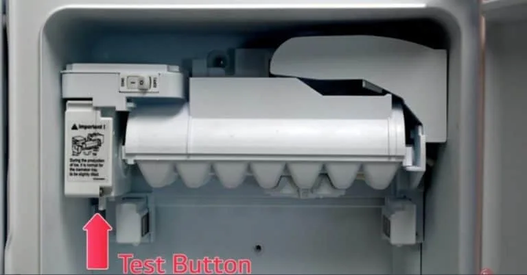 ice maker test button