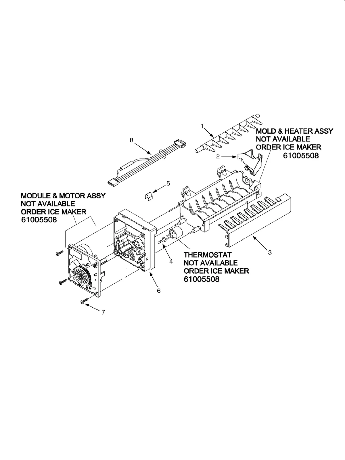 Ice mold thermostat