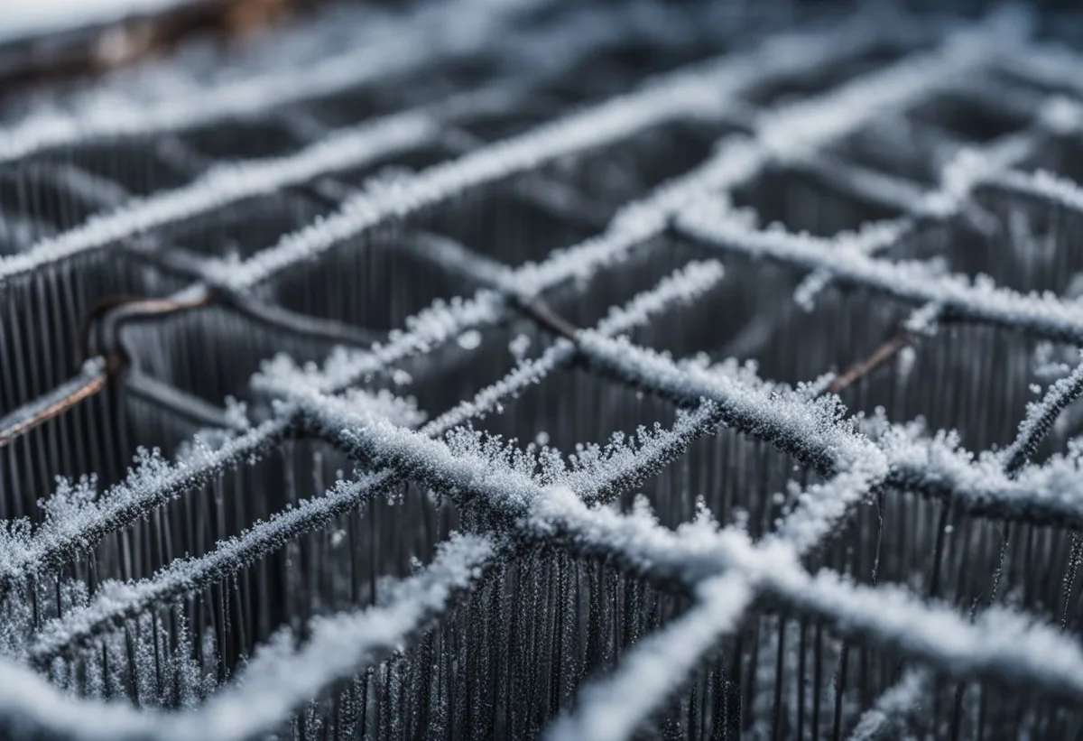 ice on evaporator coils