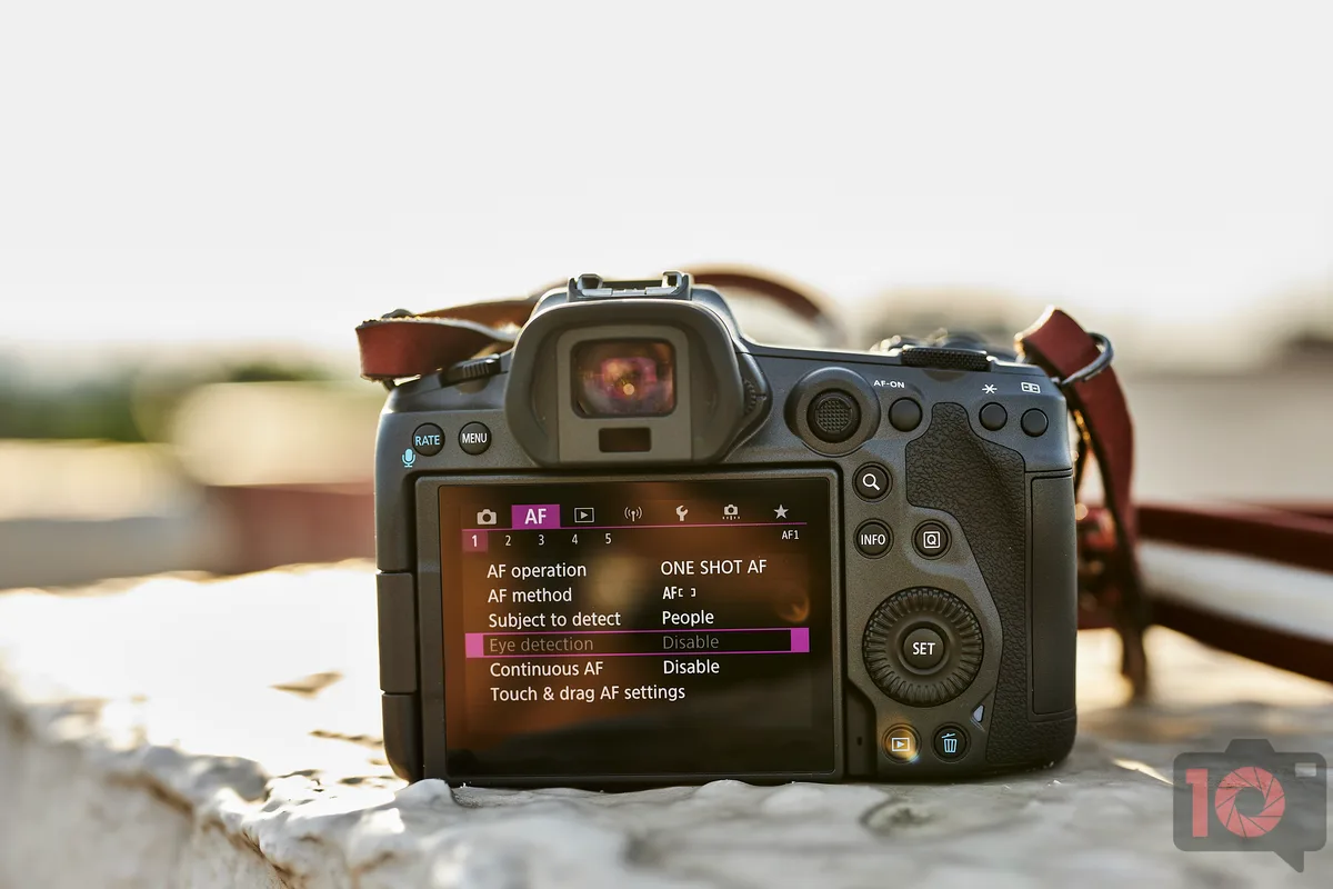 in-camera format menu