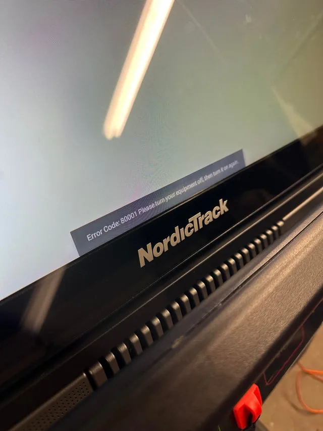 Incline error code console