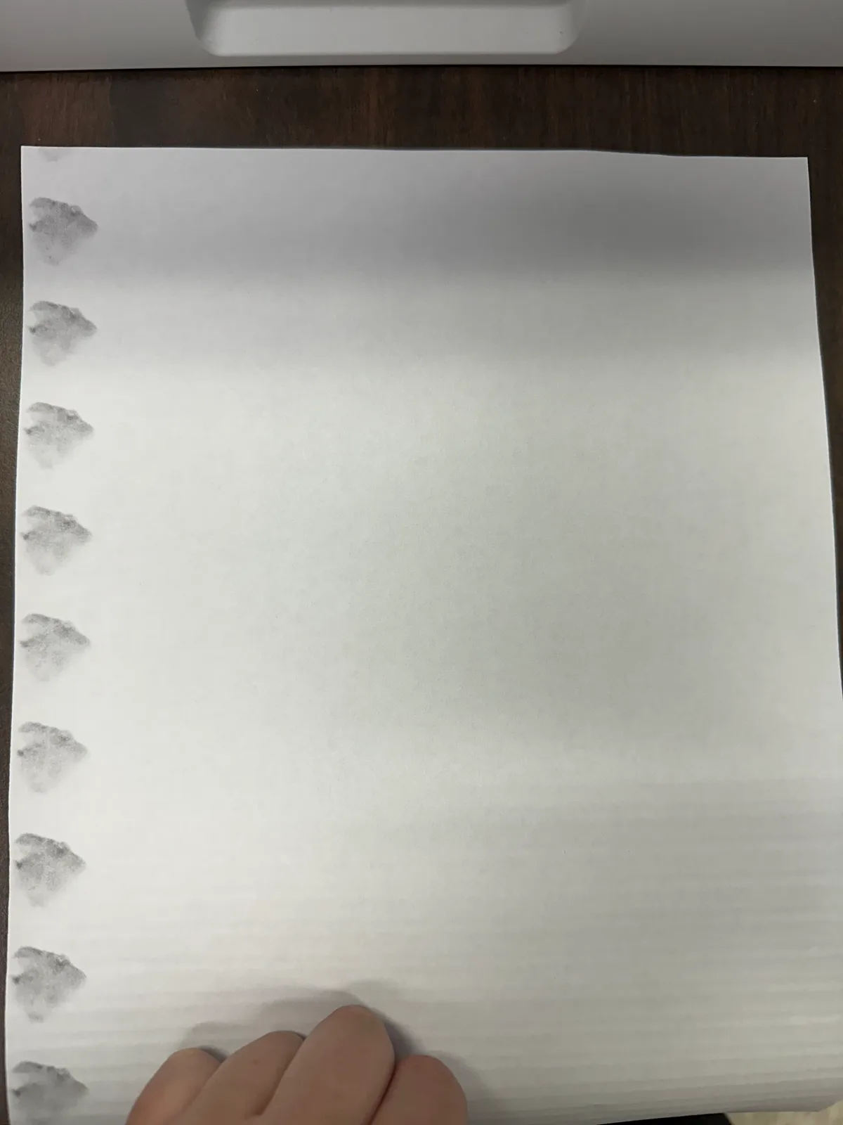 Ink smudging