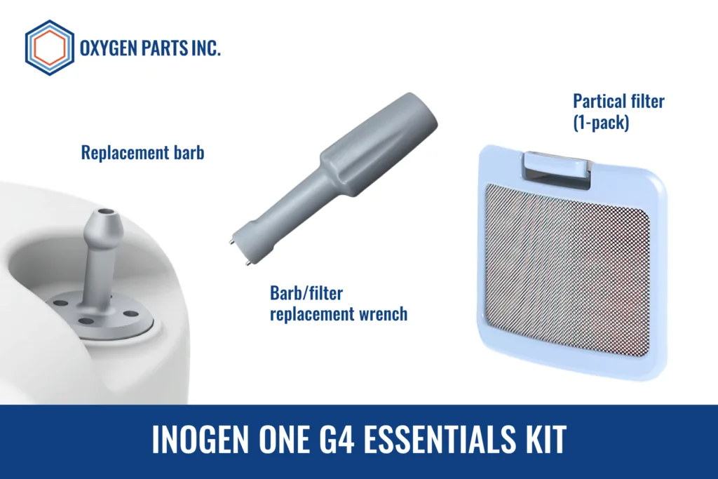 Inogen One G4 air inlet filter cleaning