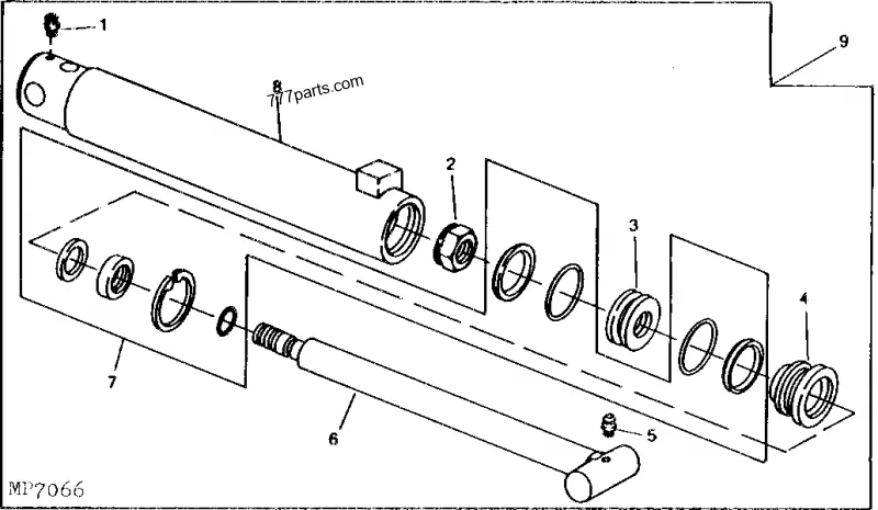 John Deere 200X loader cylinder seal
