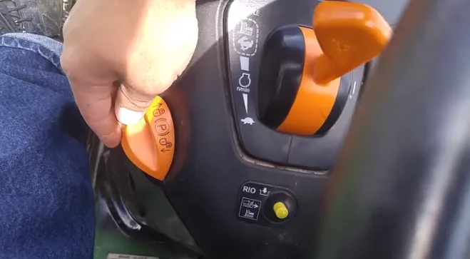 John Deere tractor parking brake