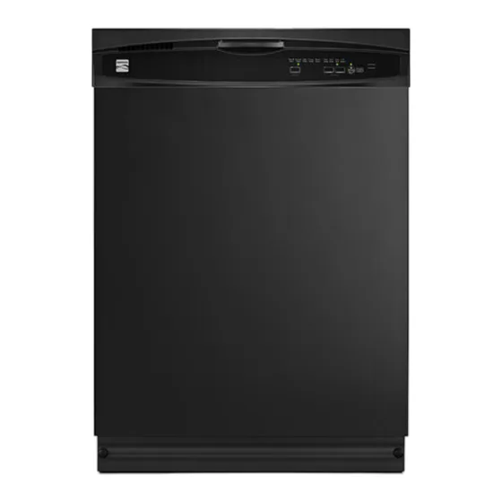 Kenmore Ultra Wash Dishwasher Troubleshooting