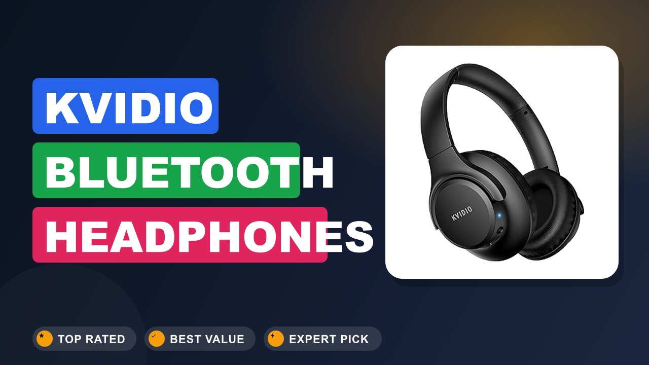 KVIDIO Bluetooth Headphones Wireless Over Ear Review