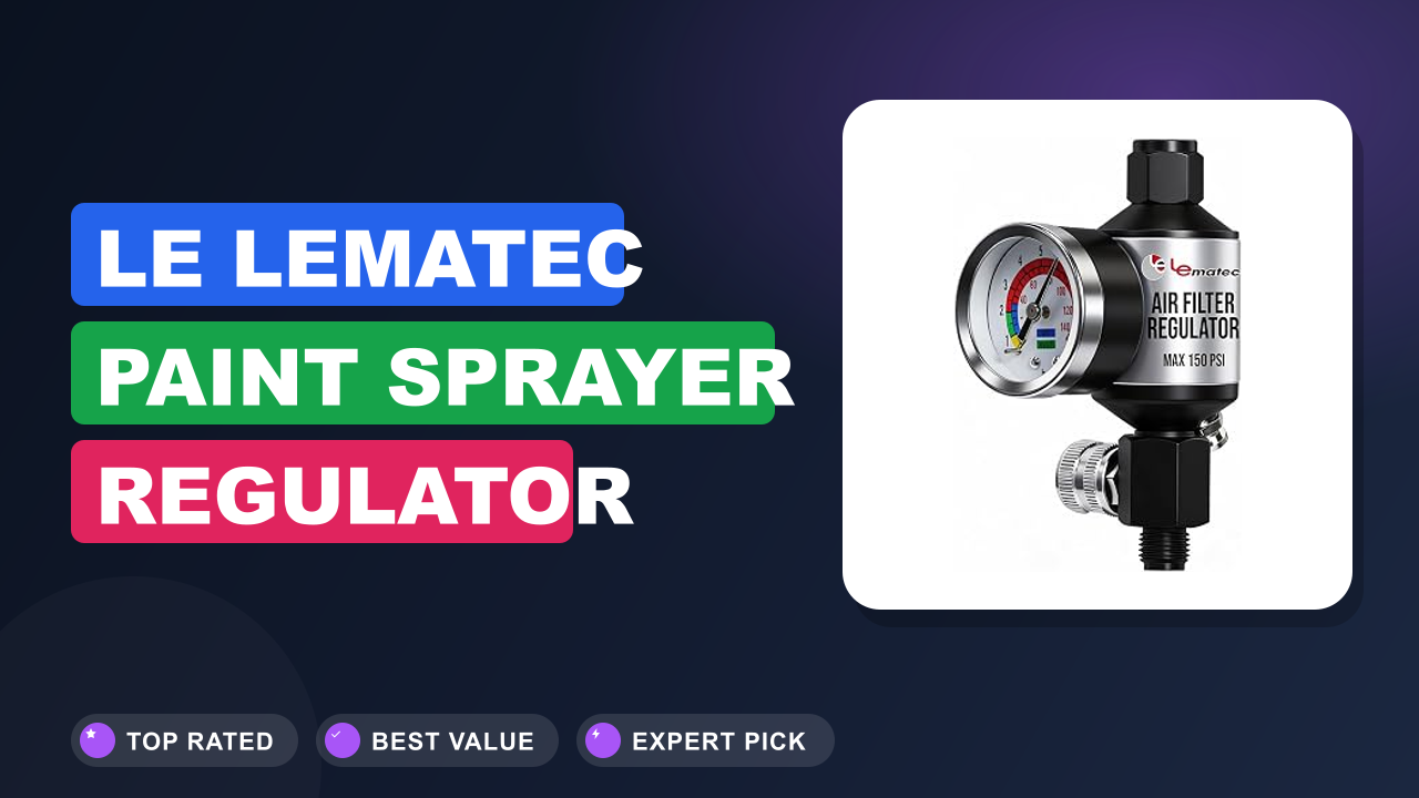 LE LEMATEC Paint Sprayer Regulator Gauge Review