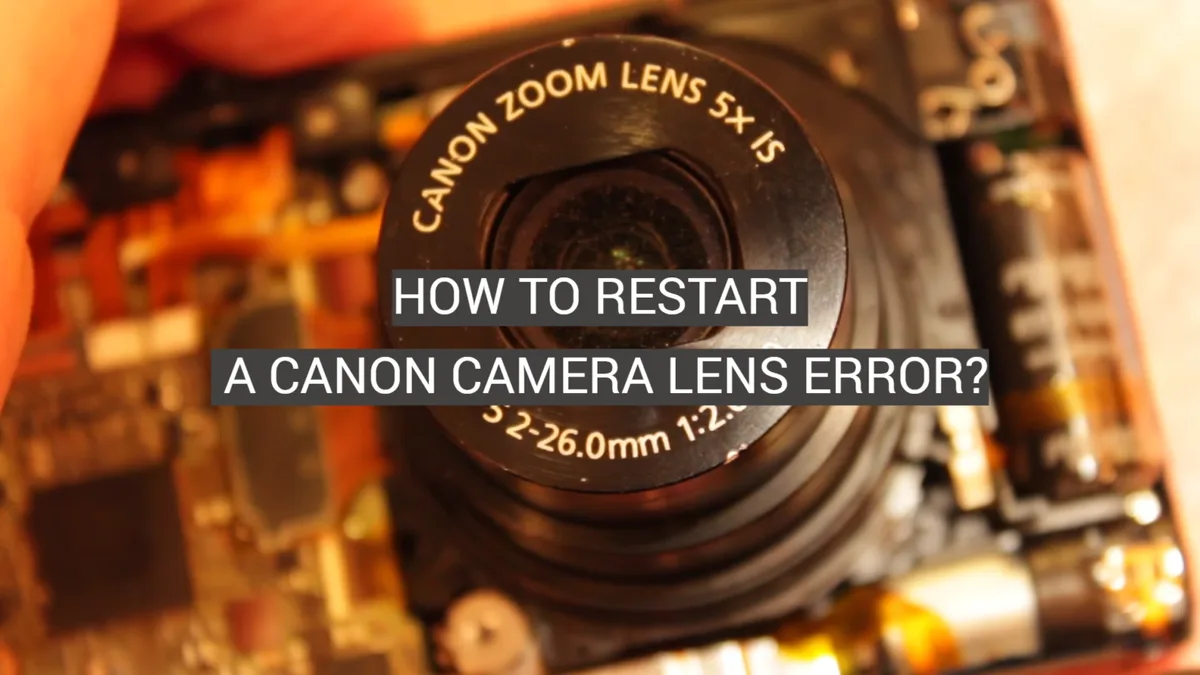 Lens error codes