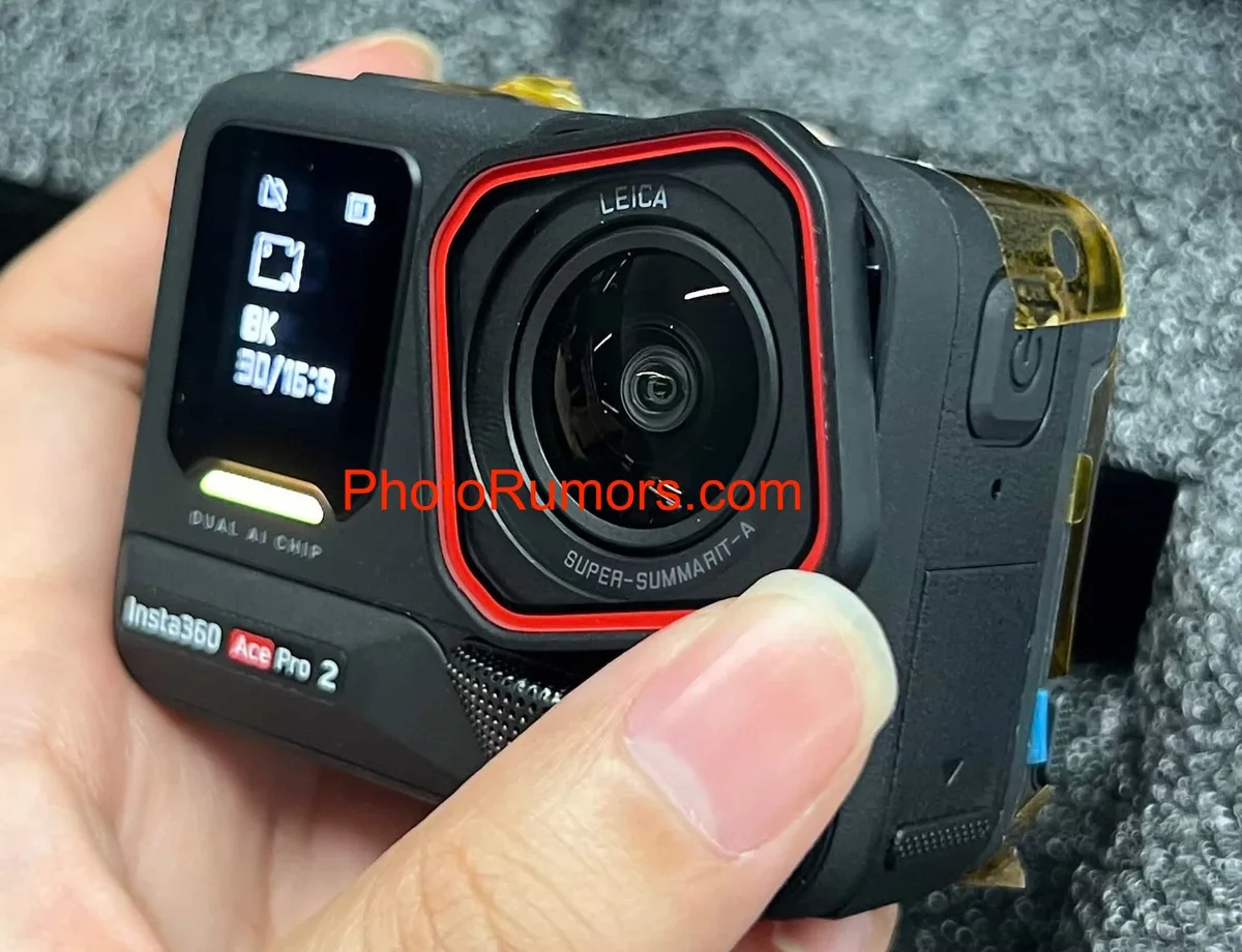 Lens error message close-up