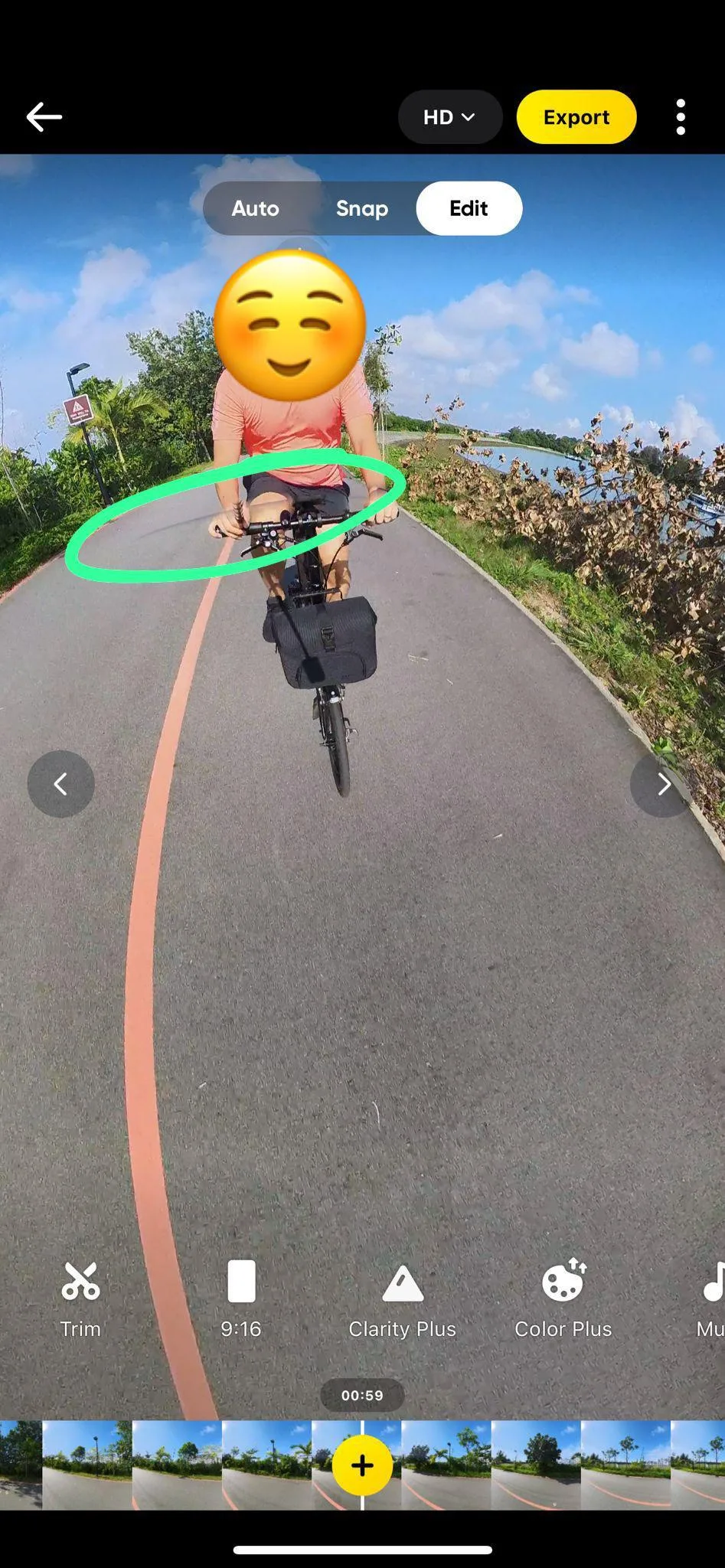 Lens stitch line