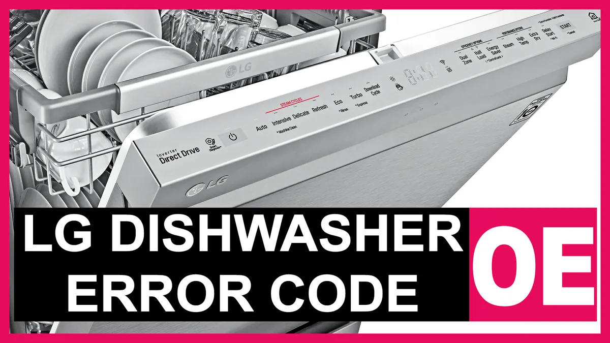 Lg Dishwasher Error Code Oe